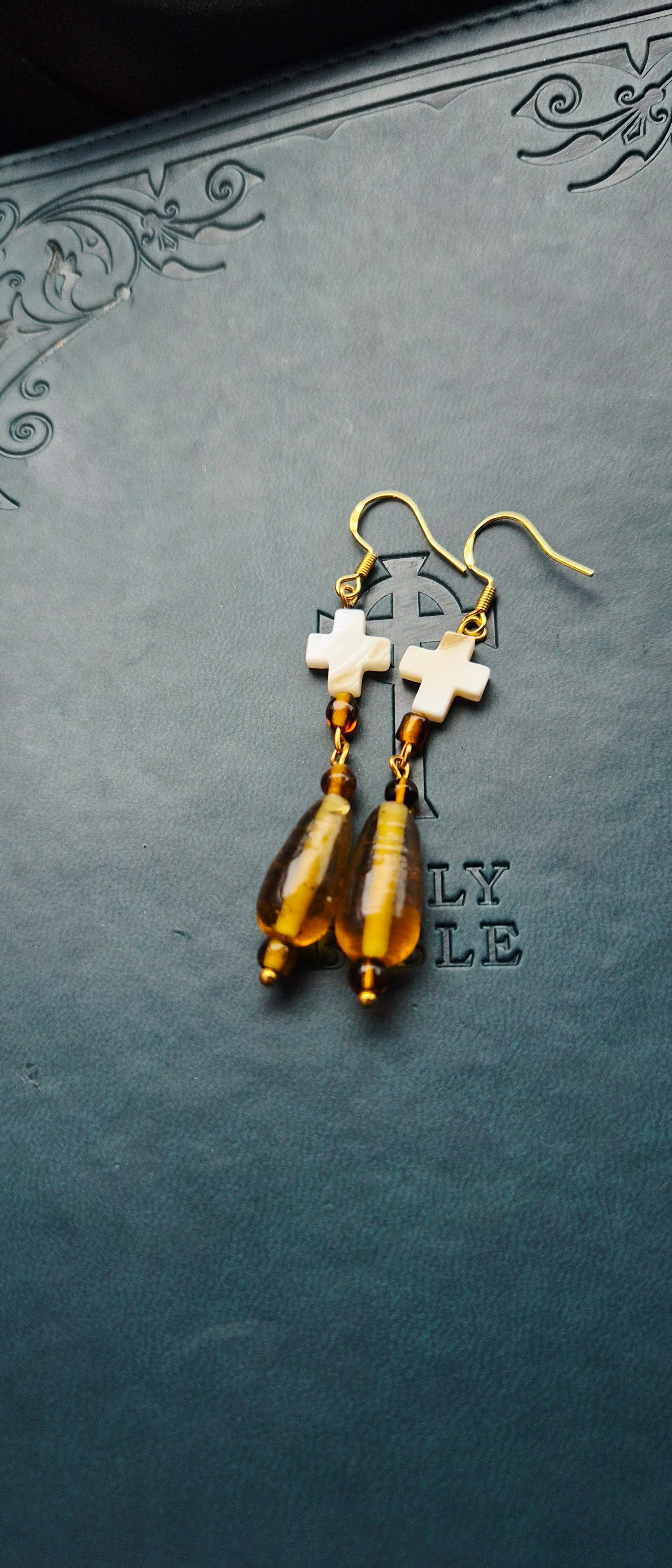 Olivia's Cross Earrings