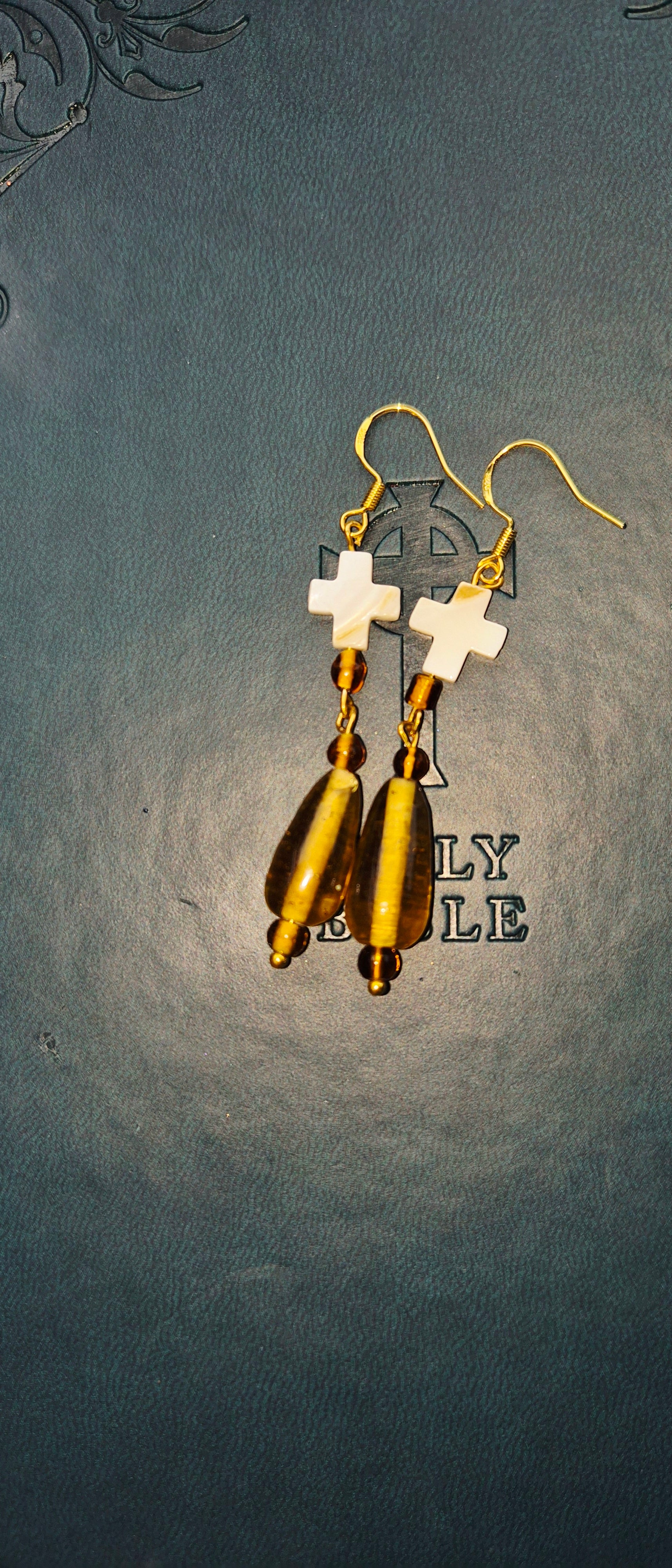 Olivia's Cross Earrings